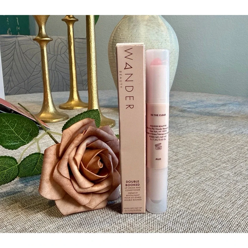 Wander Beauty Double Booked Lip Cream & Conditioner Duo OTW In the Clear Bundle